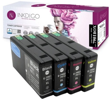 4 Tusze zamienne do drukarki Epson WF-5110 WF-5190
