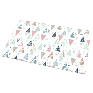 Nadruk mata ochronna blatu 90x45 Rysowane trójkąty