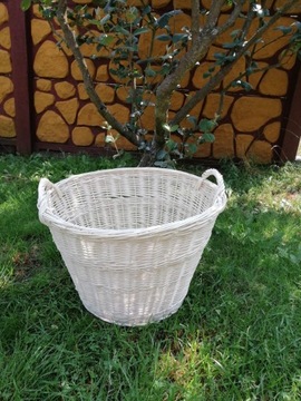 ПЛЕТЕНАЯ КОРЗИНА ДЛЯ ФРУКТОВ И ОВОЩЕЙ, КРУГЛАЯ, ДЕРЕВЯННАЯ