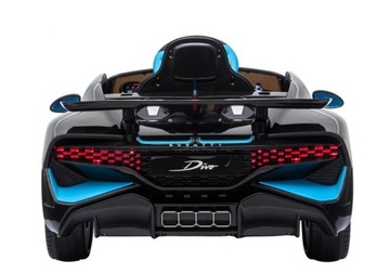 Автомобиль Bugatti Divo с аккумулятором, окрашенный в черный цвет