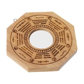 Металлический декор Багуа Деревянное выпуклое зеркало Традиционное