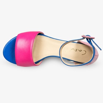 ЖЕНСКИЕ КОЖАНЫЕ САНДАЛИИ НА НИЗКОМ КАБЛУКЕ НОВИНКА 35