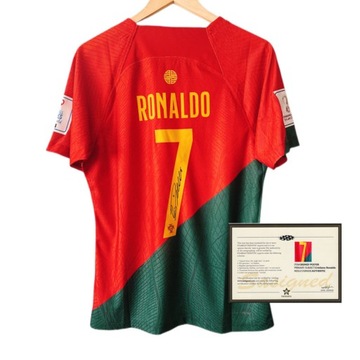 Cristiano Ronaldo podpisana koszulka piłkarska