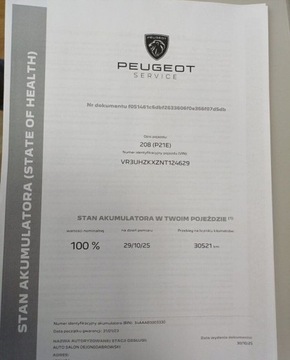 Peugeot 208 II e-208 Elektryczny 136KM 2022 Peugeot 208 203 e-208 ALLURE PACK 136 KM I wl. Gwarancja FV23, zdjęcie 36