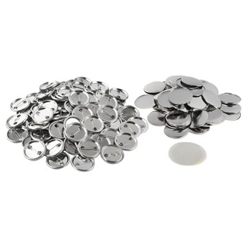 Clear Mylar Components Round Blank Button Pins