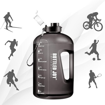 БУТЫЛКА ДЛЯ ВОДЫ СПОРТИВНАЯ БУТЫЛКА С МЕРКОЙ ДЛЯ ФИТНЕС-ЗАЛА 1,5 л