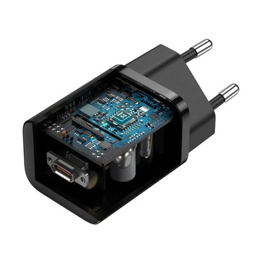 Настенное зарядное устройство Baseus Super Si USB-C 25 Вт QC PD