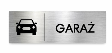 Tabliczka GARAŻ 30x10 cm DIBOND ELEGANCKA