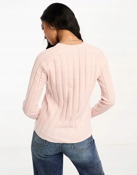 Mango yya sweter guziki różowy rozpinany S NG3