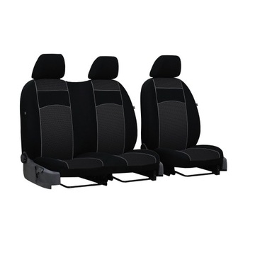 Pokrowce uniwersalne VIP przód 1+2 czarne do Opel Movano II do 10