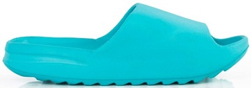 7143 NIEBIESKIE PROFILOWANE KLAPKI PLATFORMA 37