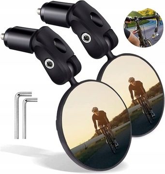 LUSTERKO ROWEROWE DO ROWERU NA KIEROWNICĘ 2SZT