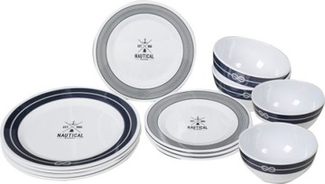 Zestaw obiadowy z melaminy Midday Nautical Brunner W-wa