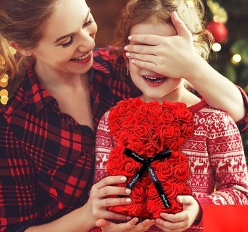 Терпите розы в коробке подарка Валентина для женского дня мать День святого Валентина