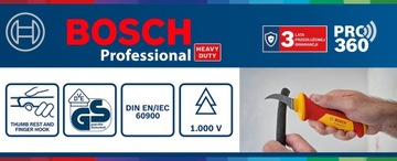 BOSCH NÓŻ DO ZDEJMOWANIA IZOLACJI VDE 51,5X17MM 1600A02NF6