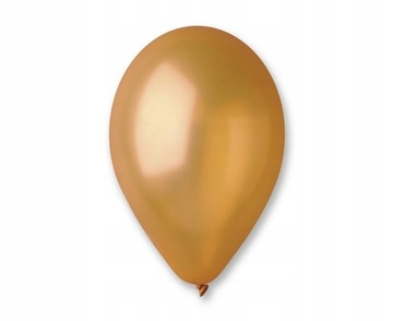 BALONY ZŁOTE GOLD metaliczne Urodziny 10szt