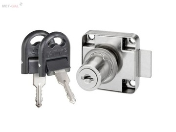 Zamek mebl.ATM ZB-139 19x22mm (klucz łamany)