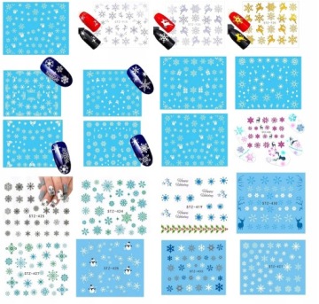 Наклейки на воду «Снежинка» H42