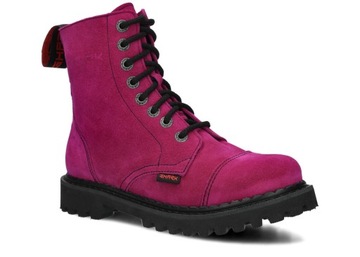 SHARK NAGABA 8H PURPUROWY WELUR - LEKKIE GLANY DAMSKIE - ROZMIAR 39