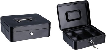 МЕТАЛЛИЧЕСКАЯ КАССЕТА ДЛЯ ДЕНЕГ, БАНКНОТ, СЕЙФ, КЛЮЧ, ЯЩИК, ШКАФНИК + КЛЮЧИ