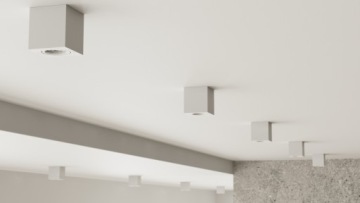 СВЕТОДИОДНЫЙ ПОТОЛОЧНЫЙ СВЕТИЛЬНИК GU10, КВАДРАТНЫЙ, ПОДВИЖНЫЙ, БЕЛЫЙ