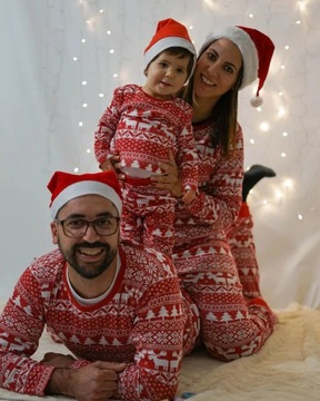 PIŻAMA Rodzinna piżama bożonarodzeniowa zestaw 2024 nowy swobodny miękki