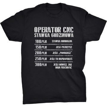 Stawka Godzinowa Koszulka Dla Operatora CNC