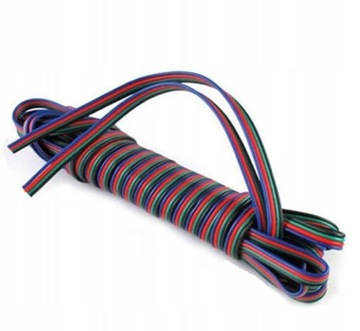 КАБЕЛЬ КАБЕЛЬ для светодиодных лент RGB, 4 провода, 4х0,35, 1 м