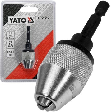 YATO UCHWYT WIERTARSKI DO WKRĘTARKI SAMOZACISKOWY HEX 0.5-6.5mm