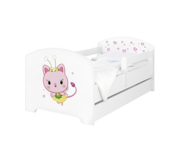 Łóżko dziecięce BABY BOO OSKAR 160X80 + materac + szuflada KOCI DOMEK GABI