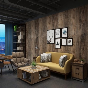 SAMOPRZYLEPNA TAPETA DĄB RUSTYKALNY 3D OKLEINA 45cm x 10m