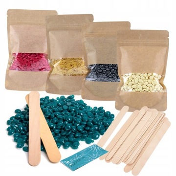 Italwax wosk twardy do depilacji 4x250g szpatułki