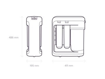 Filtr wody pitnej odwrócona osmoza Aquaphor RO-202S