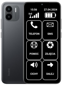 Smartfon Dla Seniora Xiaomi Redmi A1 2/32 GB 4G (LTE) czarny