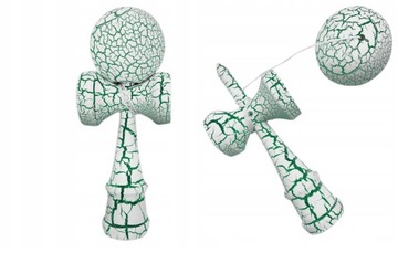 KENDAMA DREWNIANA GRA JAPOŃSKA WHITE-GREEN BIAŁA