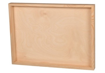Makramowa ramka drewniana 40x30cm