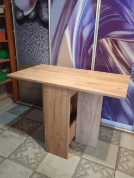 СТОЛ, складной стол, крафтовый золотой дуб, 105Х60СМ
