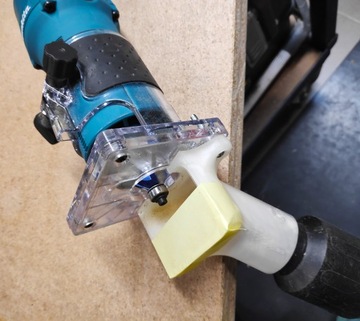 Адаптер нижнего всасывания для аккумуляторной фрезерной машины DEWALT DCW604 DCW600 и т. д. 18 В Ø35