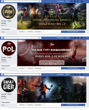 FACEBOOK FANPAGE графический дизайн аватар + фоновое фото