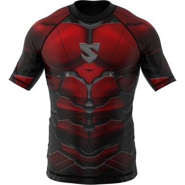 RASHGUARD DZIECIĘCY MMA BJJ SMMASH RED ARMOUR