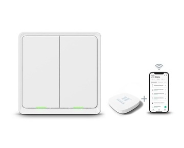 Przełącznik Tesla Smart Switch Dual Battery 86 x 86 x 13 mm