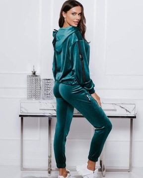 LA..MU LOCA велюровый спортивный костюм серый LAMU M/L -2