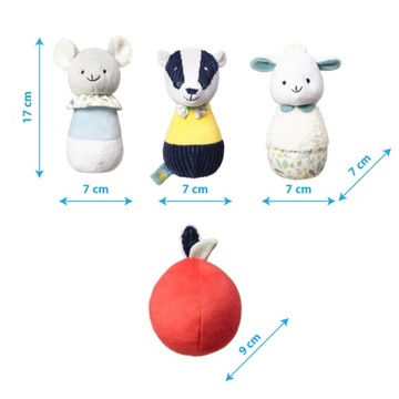 Babyono Плюшевые кегли для боулинга BADGER EDMUND FRIENDS
