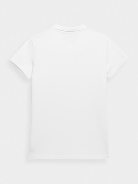 Koszulka Polo Damska 4F T-shirt Bawełniany 4FSS23TTSHF585-10S-M