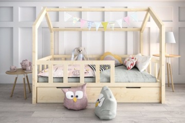 Łóżko dziecięce domek szuflada 90x200 wysyłka 24H
