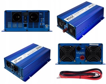 PRZETWORNICA Z 24V NA 230V 2500/5000W VOLT POLSKA CZYSTY SINUS TRYB ECO TIR