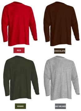 МУЖСКАЯ ФУТБОЛКА С ДЛИННЫМ РУКАВОМ JHK СИНЯЯ XS