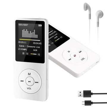 ODTWARZACZ MP3 NA KARCIE 16 GB WBUDOWANYM MIKROFONE WYSOKIEJ ROZDZIELCZOŚCI
