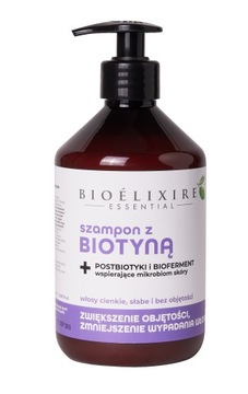 Bioelixire Biotyna szampon na objętość z postbiotykami 500ml - nowy skład