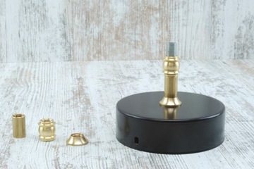 mosiężna mufa M10x1 zdobiona mufka części do lamp DIY mufa z mosiądzu 2cm